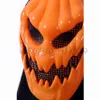 Party Masks Cosplay Horrible Creepy Horror Scary Pumpkin Funny Halloween Mask med Black Kerchief Full Face Costume Prop For Carnival Party 230820