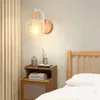 Wall Lamp Industrial Retro Wood Round Iron Cage Vintage Indoor Lighting Fixture For Bedroom Stair Aisle Corridor Porch Sconces