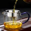 Mugs Saringan Teh Kaca Tahan Panas 400 ml Cangkir Fair Cina Dengan Filter Baja Karat 304 Set Aksesori Perlengkapan