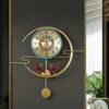 Zegary ścienne Nordyckie zegar salonu Mechanizm cyfrowy luksus nowoczesny relogio de parede elementy dekoracyjne lqq30xp
