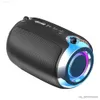Högtalare Högtalare Multifunktionell stereo LED -belysning Mini Portable Outdoor Wireless Subwoofer för bil R230621 L230822