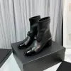 Chanells Martin Designer Chanellies Femmes Ankle Chaannel Cuir Boot Boots Boots Platform Letter Taille 35-41