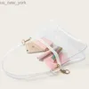 Totes Fashion Transparent Pvc Jelly Bag Ladies Casual Zip Underarm Bag Simple Transparent Shoulder Bag HKD230822