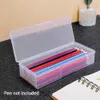 Jouets d'apprentissage école grande capacité résistant à l'usure gomme Durable papeterie stockage bureau trousse à crayons enfants adultes boîte transparente PP plastique