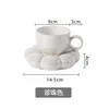 Кружки Cutelife Nordic Pink Flower Ceramic Coffee Cufe Cup Buster.