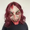 Partymasken Evil Dead Rise Latex Mask Cosplay Rave Horror Killer Volles Gesicht gruselige Maskerade Halloween führen Kostümprops 230821 durch