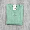 2023 Neue Frauenpullover Fashion American Classic Brand Laurens Kurzarm Sommer Runde Hals gebratene Teig-Wendungen Strickt T-Shirt