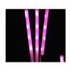 Party Decoration Flasro LED Stick Glow-in-the-Dark Wand for Parties Concerts Cheerleading-Fun Light-Up Toy med blinkande lägen Gif Dhceq