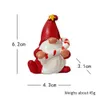 Decorative Objects Figurines 15PCS Christmas Ornaments Resin Statue Santa Claus Decoration Dwarf Miniatures Desktop Crafts Year 230822