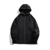 Giacche da uomo Black Men Streetwear and Coats Hip Hop harajuku Abbigliamento con cappuccio a vento con cappuccio