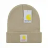 Designer clássico outono inverno estilo quente gorro chapéus homens e mulheres moda logotipo Carhart 23 cores boné de malha outono lã ao ar livre quente crânio bonés C-1