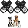 Hundekleidung 4pcs Haustiersocken Outdoor Anti -Schlupf -Einstellbares Schutz mit Klauen Typ Welpe Innenrainer -Traktionskontrolle tragen tragen