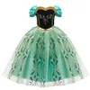 Vestidos de menina Anna fantasia para meninas Princesa Cosplay Dress Childra