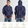 Sweats à capuche pour hommes imprimé Mandala en vrac Art abstrait classique pull à capuche hommes à manches longues Cool graphique sweats à capuche grande taille