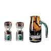 Verres à vin lumière luxe Turquoise blanc tasse moderne simplicité ménage diviseur ensemble cristal verre petit ustensiles de cuisine