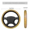 Steering Wheel Covers 38cm Car Cover Rose Gold Glitter Universal Auto Decoration Elastische Accessories