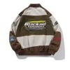 Herrenjacken Herbst und Winter Amerikaner Retro HipHop Y2k Loose Männer Frauen dünne Baseball -Kleidung Street Racing Jacket 230821