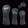 Andra golfprodukter Rich Man Golf Woods headcovers för Driver Fairway Putter Clubs Set Heads Pu Leather Unisex Simple Design High Quality 230821