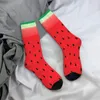 Erkek çorap hip hop vintage karpuz çizgileri çılgın unisex harajuku desen baskılı komik mürettebat çorap erkek hediyesi