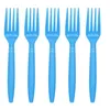 Other Event Party Supplies Touch of Color Premium Cutlery Forks Knives Spoons Pastel Blue Yellow Pink Black Purple Green Birthday Disposable Tableware 230822