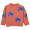 Família combina com suéteres infantis 2023 Fall Girls British Style Knit