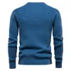 Sweats à capuche pour hommes Sweat-shirts AIOPESON 100 Coton Hommes Pulls Soild Couleur O cou Haute Qualité Pulls En Maille Mâle Hiver Automne Basique pour 230821