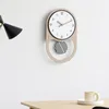 Relógios de parede Tempo Hands moderno relógio Sala de estar Pendulum Design digital Bateria silenciosa Orologi da parete decoração de casa