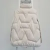 Kvinnors västar Autumn Winter Ultra Light White Duck Down Coat Women Short Vest Loose Zipper ärmlös Puffer Jacket Waistcoat Outwear