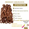 Spetsspår Sallyhair syntetiska franska lockiga bulk spiral virkning flätor hår hög temperatur lös våg curl flätning 230821