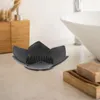 Acessório de banho Conjunto de cozinha de limpeza de cozinha sponge titular auto drenagem pratos de sabão de bandeja de silicone