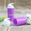 Lila leere luftlose Pumpenplastikflaschen weiße Kopf Emulsionsflasche Lotion auf Verpackung 100 Stcs/Lot Tikxp