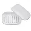 Storage Boxes Leak Proof Traveling Soap Holder Dish Bar For Shower With Draining Layer Leakproof Box Hiking