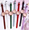 Нарученные часы роскошные бриллиантовые Quartz Watch Женщины модные кожаные ремни наручные часы Montre Femme Relogio Drop Gifts