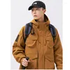 Vestes pour hommes Chaquetas Hombre Veste à capuche tactique extérieure pour hommes Manteaux de camping multi-poches Coupe-vent imperméable