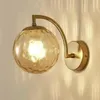 Wall Lamp Modern Led Lamps Glass Ball Nordic Minimalist Living Bedroom Bedside Sconce Dining Kitchen Indoor Lighting Fixtures Light