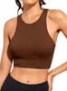 Traje de yoga 2023 Mujeres Sexy Sports Bra Gym O Cuello Sin mangas Crop Top Mujer Ropa deportiva sin costuras Push Up Entrenamiento Fitness Chaleco Tops