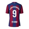 ヨガの衣装23/24 Lewandowski Ansu Fati Soccer Jerseys 2023 Ferran R. Araujo Christensen O. Dembele Pedri Memphis Dest Gavi Barcelon Dhira