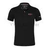 2023 Verão Nova Alfa Romeo Imprimir Moda Quick Dry Algodão Lapela Collar Manga Curta Slim Fit Cor Sólida Camisa Popular X0822