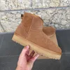 Diseñador Tasman Botas de mujer Piel de castaño Piel de oveja negra Zapatillas Tazz Mujer Ultra Mini Bota de plataforma Zapatos Ante Confort Otoño Invierno Botines ugglie-0e suave hdhy