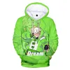 Spring and Autumn Fashion Cartoon 3D Digital Printing Casual Hoodie Casual