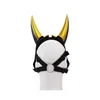 Party Masks Game Genshin Impact Xiao Cosplay Harts PVC Hjälm Anime Figure Model Luminescent Mask Halloween Carnival Costume 230821