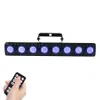 Andere evenementenfeestjes Alien 8 LED RGBW 4in1 DMX Wall Wash Lamp DJ Disco Stage Lichteffect voor Dance Bar Holidy Wedding Xmas Halloween Decorate 230821