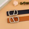 Classic V series fashion designer belt women's belt new arrival cool design refreshing style high quality alloy buckle unique design made of two layers of cowhide008