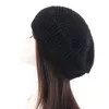 Bérets Vintage femmes tricot béret casquette mode hiver chapeau décontracté élastique couleur unie dames en plein air chaud Beanie fête 230822