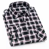 メンズカジュアルシャツ品質フランネル格子縞の男性シャツ綿春の秋のカジュアルロングスリーブドレスシャツソフトコンフォートスリムフィットボタンダウン服230822