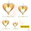 Décoration de fête 4/6pcs Love Heart plafond suspendu guirlande de mariage décoration de la maison bricolage enterrement de vie de jeune fille ornements livraison directe jardin festi otshn