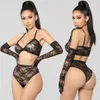 Frauen sexy Dessous babydoll spitzen BH Set G-String Slip Unterwäsche Nachtwege292o