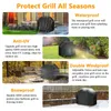 BBQ Tools Accessories Grill Barbeque Cover Waterproof AntiUV Material with Adjustable Strap Heavy Duty Charbroil 7 Size 230821