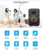 Haut-parleurs portables Kinglucky haut-parleur bluetooth extérieur portable danse carrée avec microphone K chanson carte ordinateur subwoofer TWS audio 230821