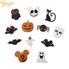 Haaraccessoires 12PCSlot DIY Halloween Hoofdband Glitter Skull Bat Ghost Pumpkin Veltblokken Haaraccessoires voor meisjes Kinderen Hair Bow Headwar 230821